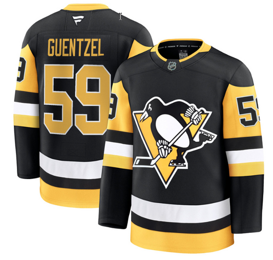 Jake Guentzel Jersey #59 Pittsburgh Penguins 2025 Premium All Stitched