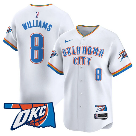 Jalen Williams Jersey #8 Oklahoma City Thunder Vapor Baseball Stitched Association