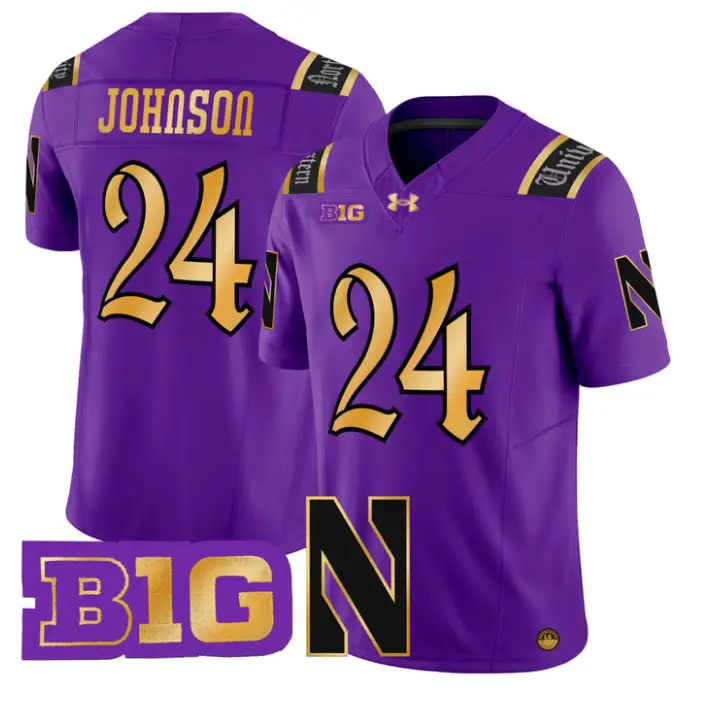 Jamaal Johnson Jersey #24 Northwestern Wildcats 2026 Vapor Limited Stitched
