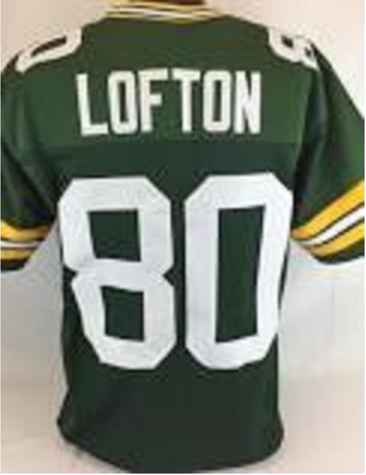 James Lofton Jersey Green Bay Packers Custom Throwback Football Green