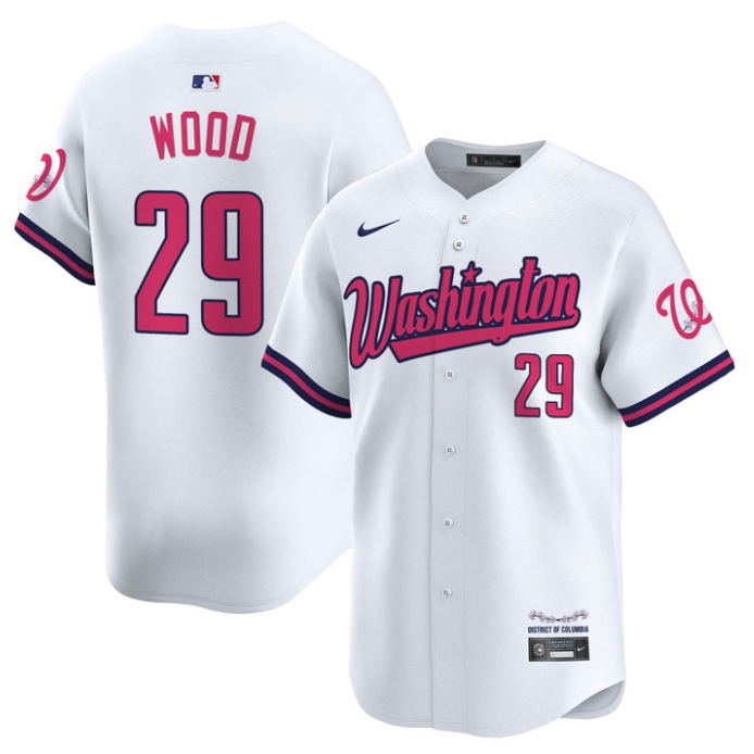 Paul DeJong Jersey #14 Washington Nationals Vapor Limited All Stitched Pink