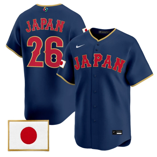 Japan Jersey #26 Team Japan World Baseball Classic 2026 Stitched