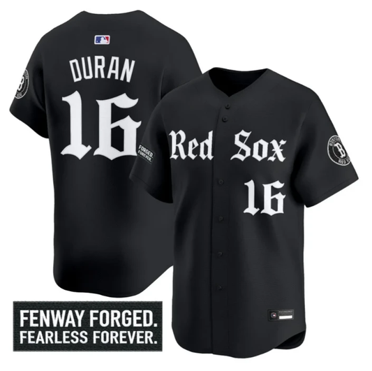 Jarren Duran Jersey #16 Boston Red Sox Gothic Edition Premier Stitched