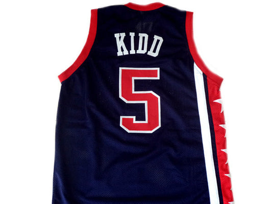 Jason Kidd Jersey #5 Team USA Basketball Navy Blue