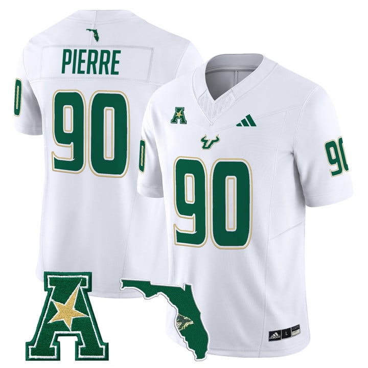 Jason Pierre Jersey #90 South Florida Bulls 2025 Limited Stitched White