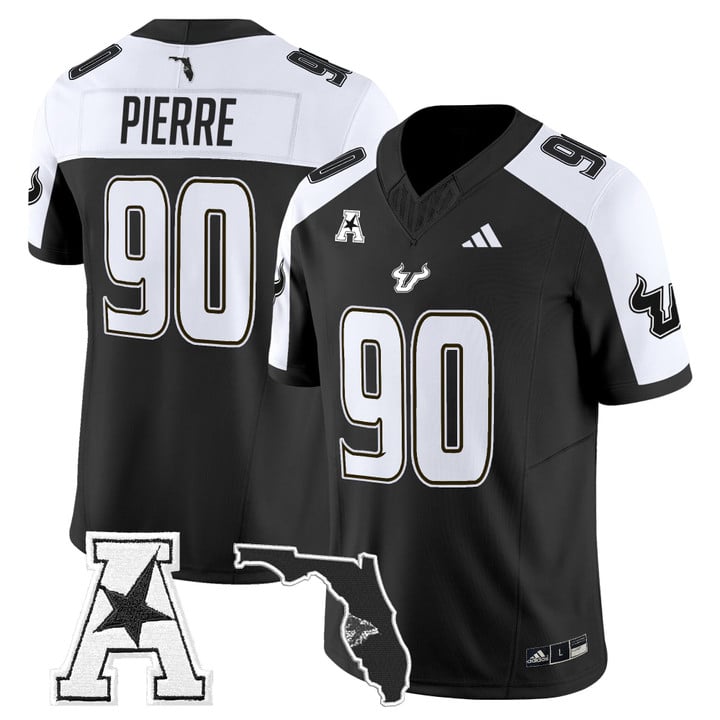 Jason Pierre Jersey #90 South Florida Bulls 2025 Limited Stitched Black Alter