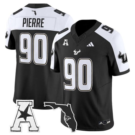 Jason Pierre Jersey #90 South Florida Bulls 2025 Limited Stitched Black Alter