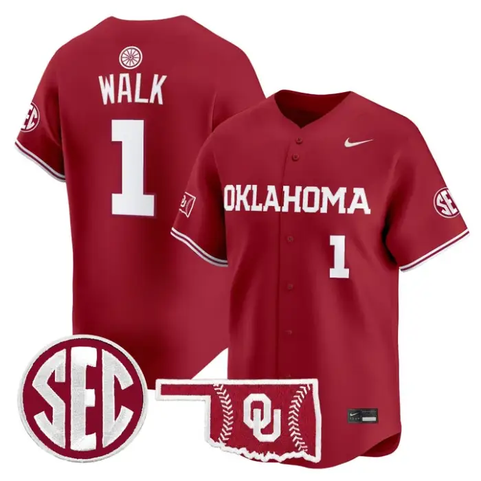 Jason Walk Jersey #1 Oklahoma Sooners Baseball 2026 Vapor Stitched