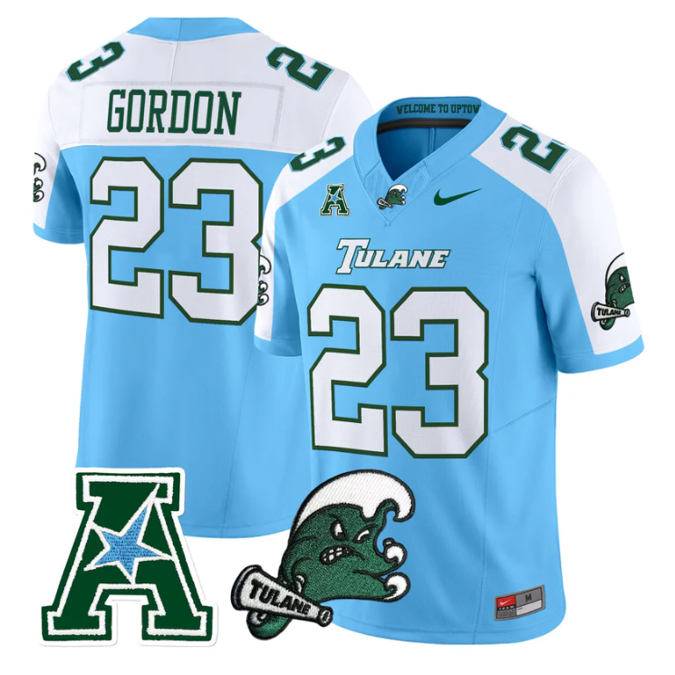 Javin Gordon Jersey #23  Tulane Green Wave 2025 Vapor Limited Stitched