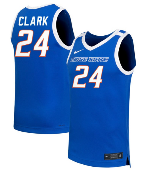 Jayda Clark Jersey #24 Boise State Broncos NIL Basketball Royal