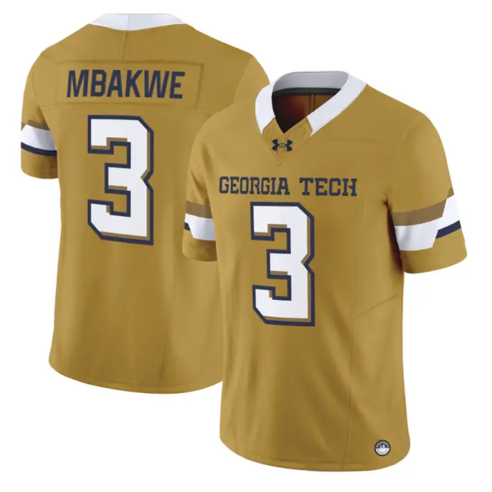 Jaylen Mbakwe Jersey #3 Georgia Tech Yellow Jackets 2026 Limited Stitched