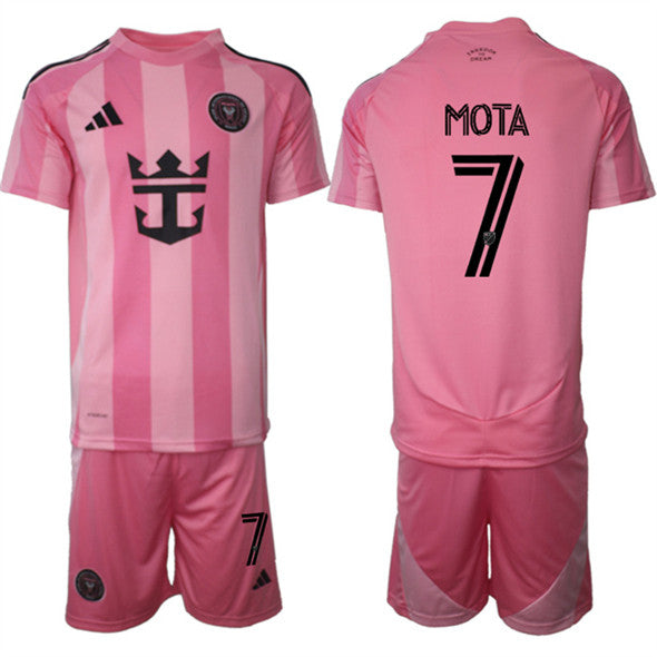 Jean Mota Jersey #7 Inter Miami CF Pink Home 2025 - 26 Soccer Suit