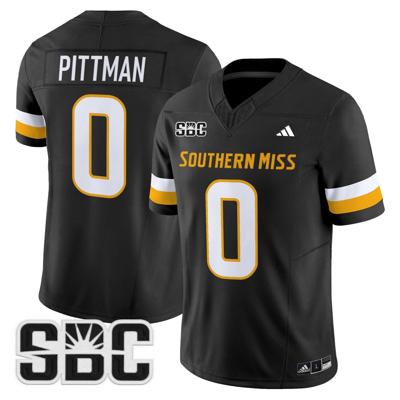 Jeffery Pittman Jersey #0 Southern Miss Golden Eagles 2025 Vapor Limited Stitched