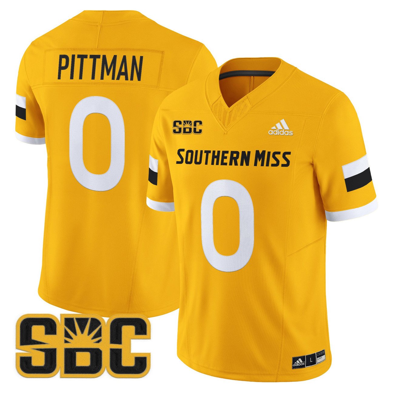 Jeffery Pittman Jersey #0 Southern Miss Golden Eagles 2025 Vapor Limited Stitched