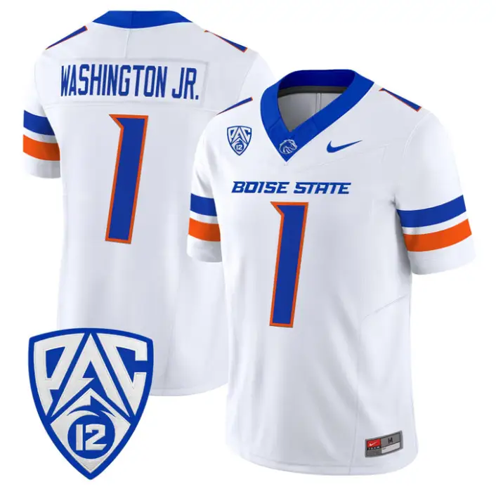 Jerico Washington Jr Jersey #1 Boise State Broncos 2026 Vapor Stitched