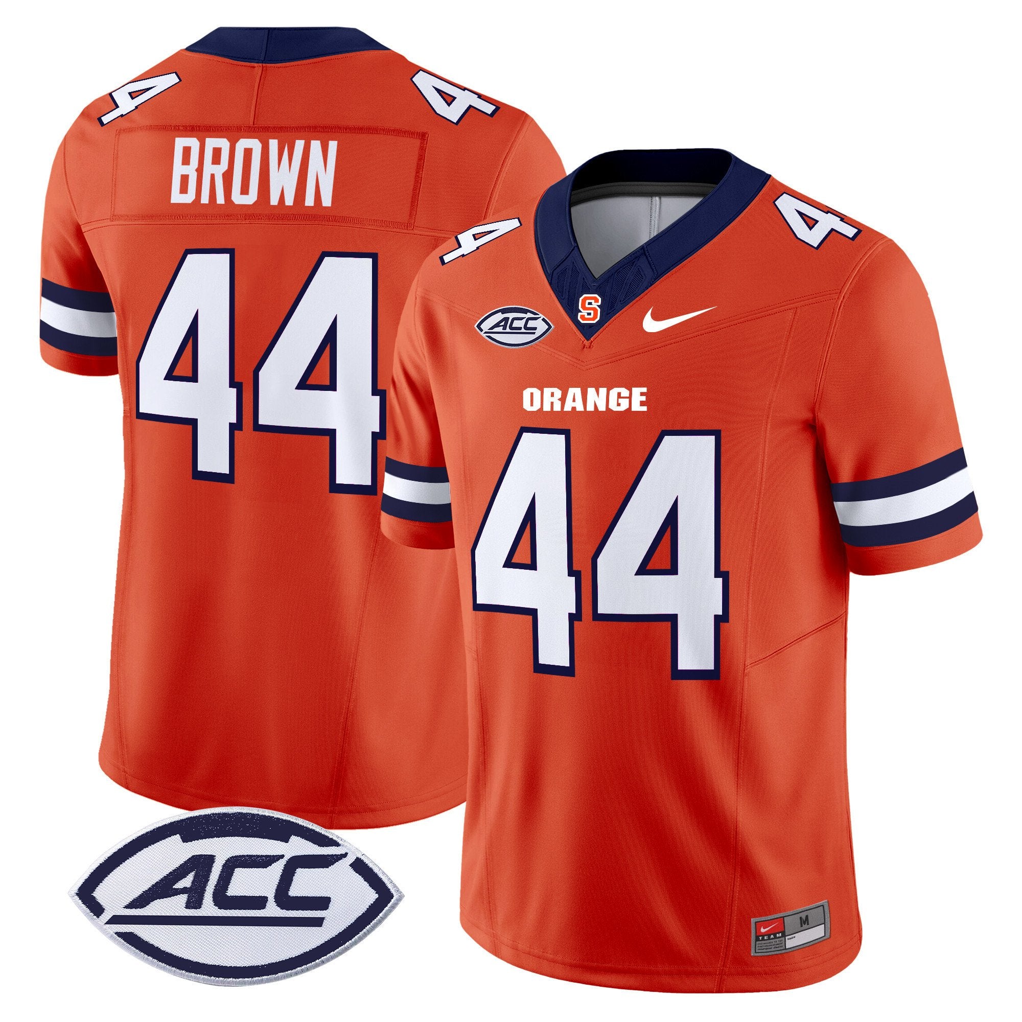 Jim Brown Jersey #44 Syracuse Orange 2025 Vapor Limited Stitched Orange
