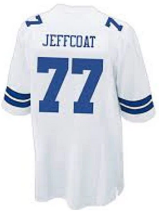 Jim Jeffcoat Jersey Dallas Cowboys Custom Throwback Football White