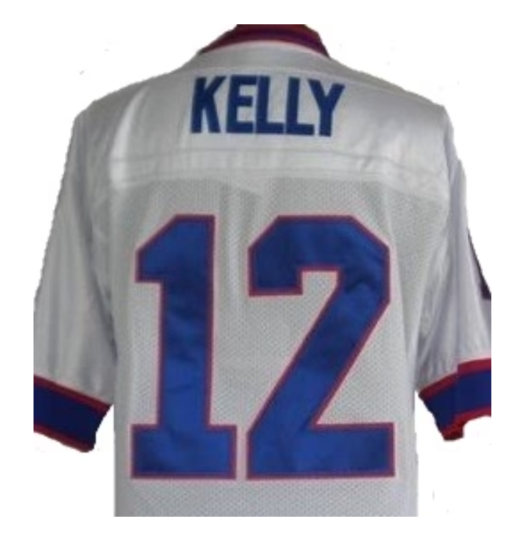 Jim Kelly Jersey Buffalo Bills Custom Throwback Football White