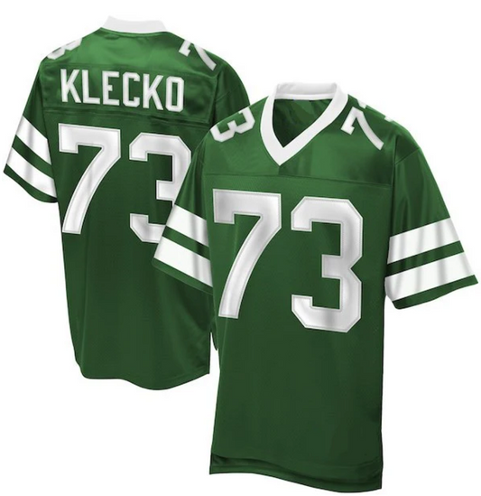 Joe Klecko Jersey New York Jets Custom Throwback Football Green
