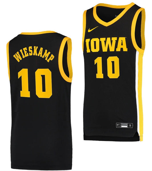 Joe Wieskamp Jersey Iowa Hawkeyes College Basketball Black Swingman #10
