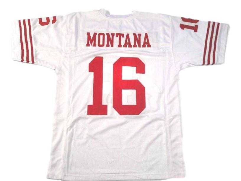 Joe Montana CUSTOM STITCHED Unsigned Football Jersey White