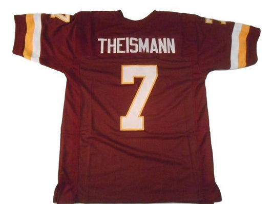 Joe Theismann CUSTOM STITCHED Unsigned Football Jersey Maroon