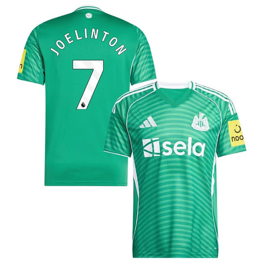 Joelinton #7 Newcastle United 2025-26 Away Match Jersey – Green