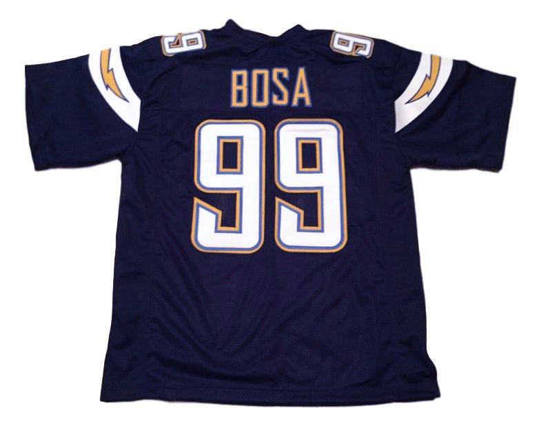 Joey Bosa CUSTOM STITCHED Unsigned Football Jersey Blue