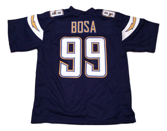 Joey Bosa CUSTOM STITCHED Unsigned Football Jersey Blue