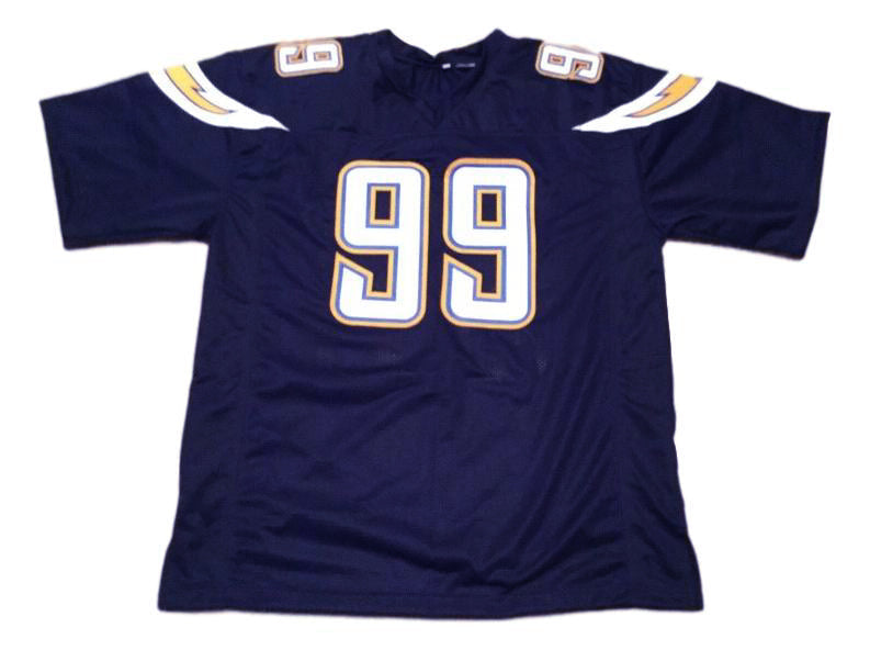 Joey Bosa CUSTOM STITCHED Unsigned Football Jersey Blue