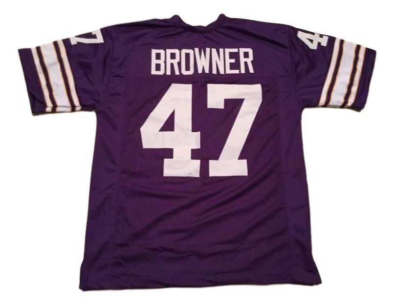 Joey Browner CUSTOM STITCHED Unsigned Football Jersey Purple