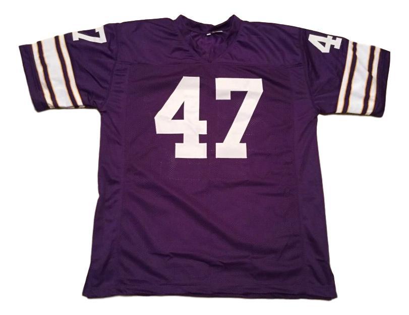 Joey Browner CUSTOM STITCHED Unsigned Football Jersey Purple