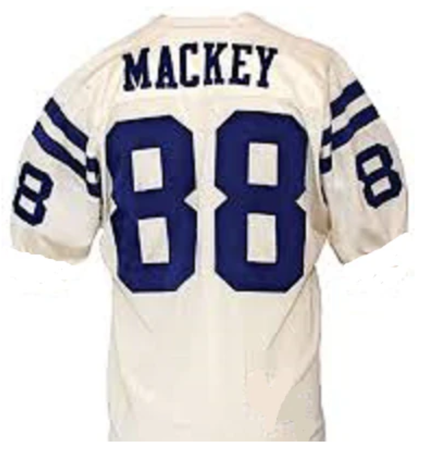 John Mackey Jersey Baltimore Colts Custom Throwback Football White