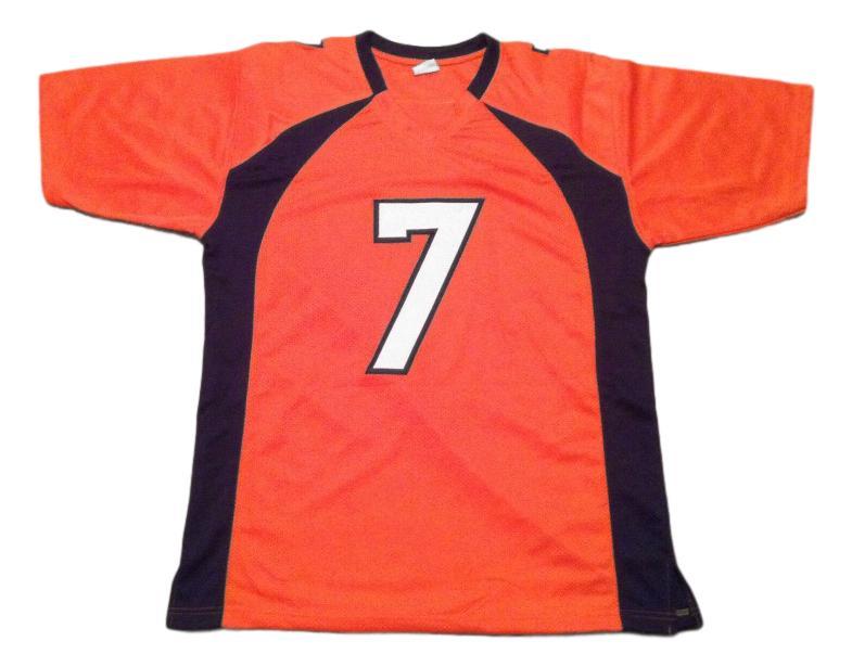 John Elway CUSTOM STITCHED Unsigned Football Jersey Orange