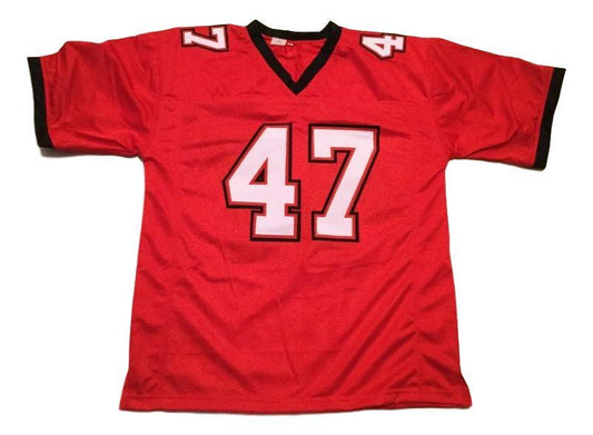 John Lynch CUSTOM STITCHED Unsigned Football Jersey Red