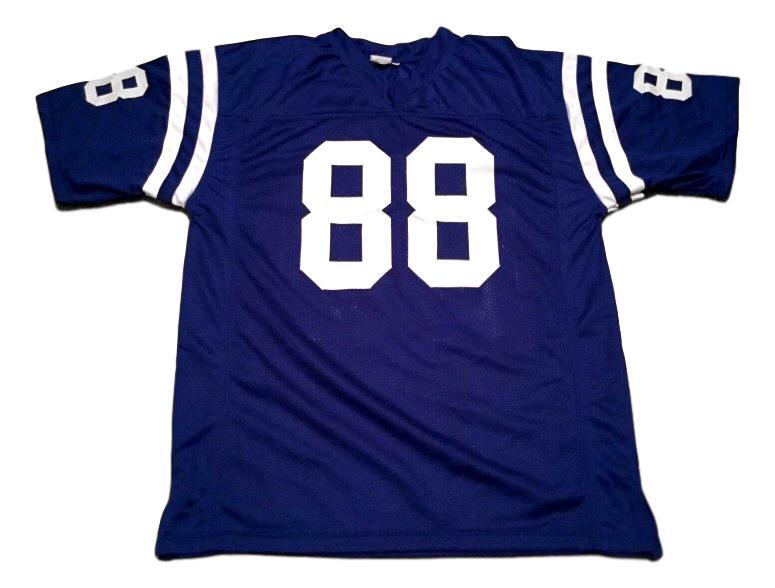John Mackey CUSTOM STITCHED Unsigned Football Jersey Blue