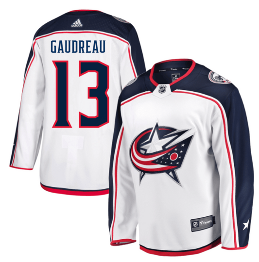 Johnny Gaudreau 13 Columbus Blue Jackets Prime Green Away Men Jersey White