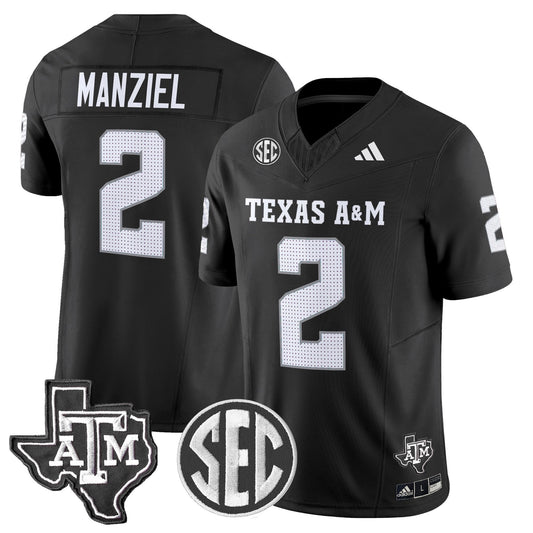 Johnny Manziel Jersey #2 Texas A&M Aggies 2025 Vapor Stitched Black