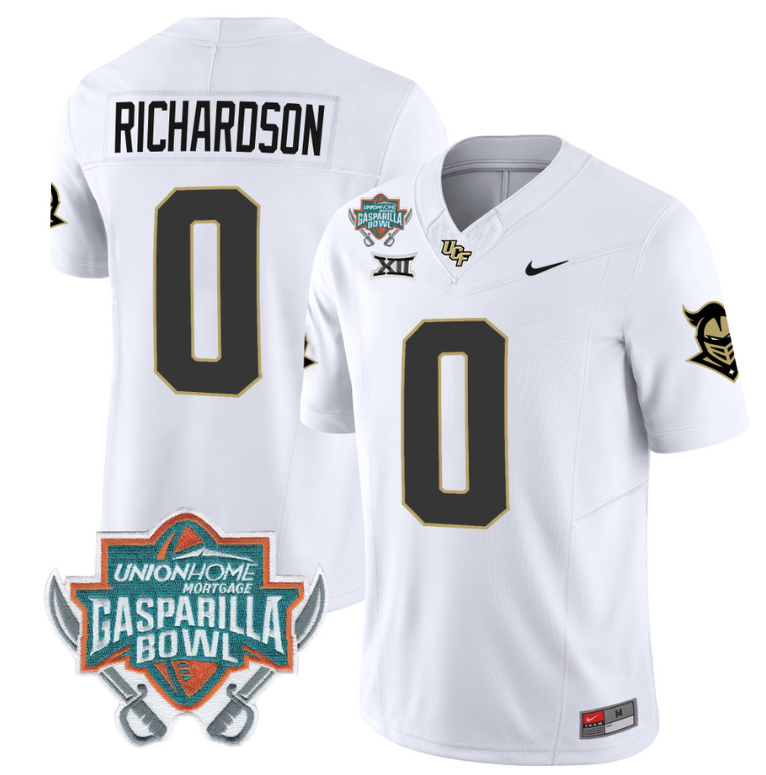 Johnny Richardson Jersey #0 UCF Knights Unionhome Patch Vapor Football Stitched White
