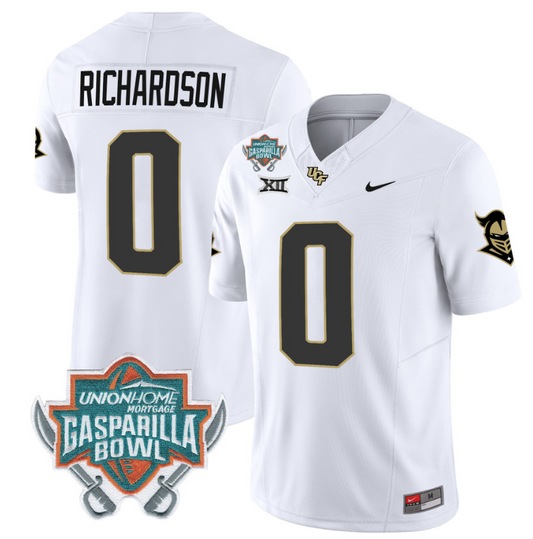 Johnny Richardson Jersey #0 UCF Knights Unionhome Patch Vapor Football Stitched White