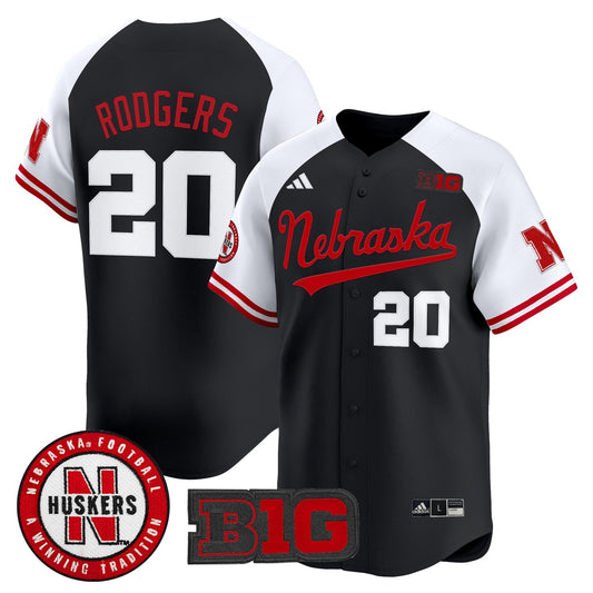 Johnny Rodgers Jersey #20 Nebraska Cornhuskers 2025 Vapor Baseball Scarlet