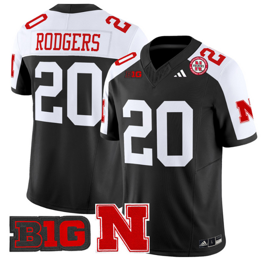 Johnny Rodgers Jersey #20 Nebraska Cornhuskers Vapor Limited Football Black Alternate