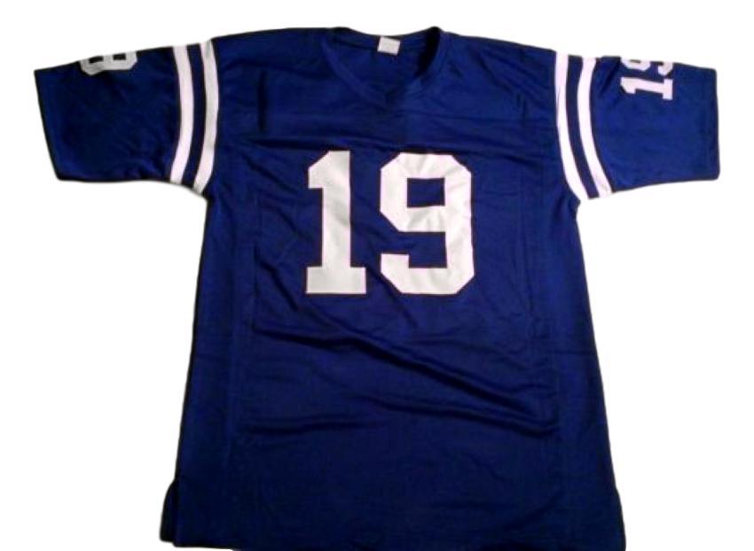 Johnny Unitas CUSTOM STITCHED Unsigned Football Jersey Blue
