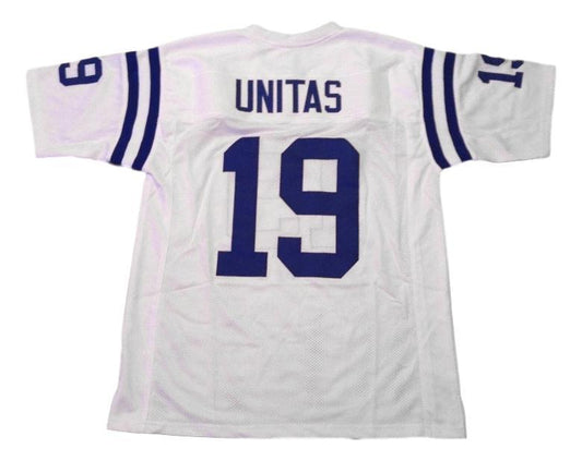 Johnny Unitas CUSTOM STITCHED Unsigned Football Jersey White