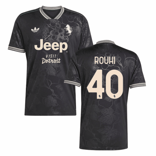 Jonas Rouhi 40 Juventus 2025-26 Third Match Jersey – Black