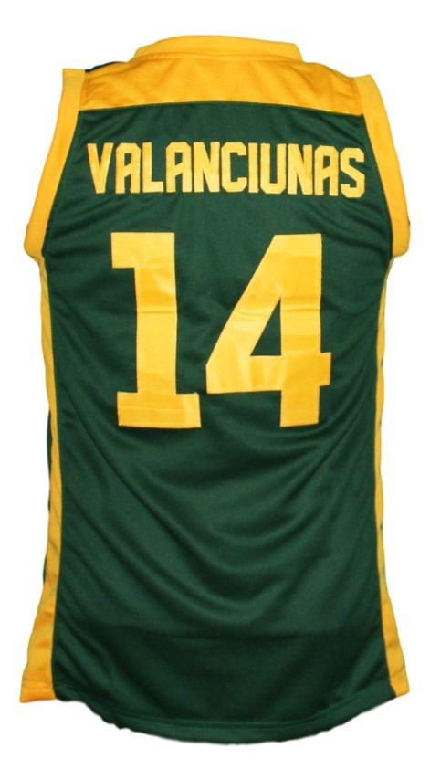 Jonas Valanciunas Jersey #14 Lithuania Basketball Green