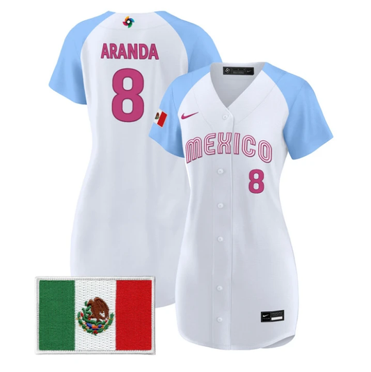 Jonathan Aranda Jersey #8 Mexico 2026 World Baseball Dress Stitched