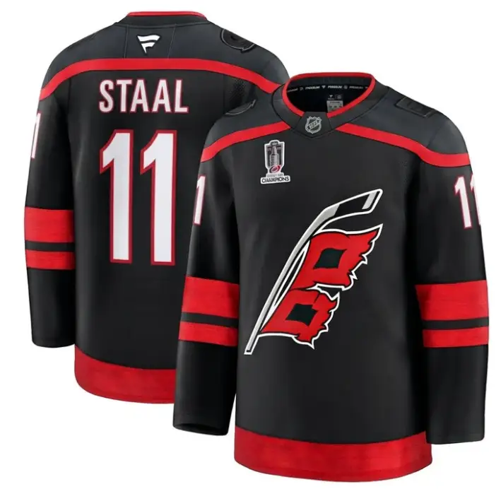 Jordan Staal Jersey #11 Carolina Hurricanes 2026 Stanley Cup Champions Black