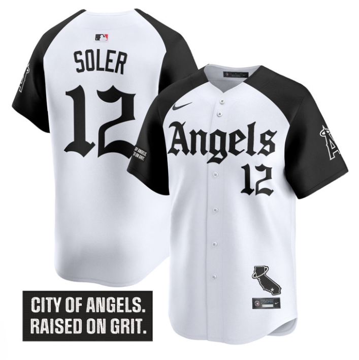 Jorge Soler Jersey #12 Los Angeles Angels Gothic Halo Edition Stitched Alternate