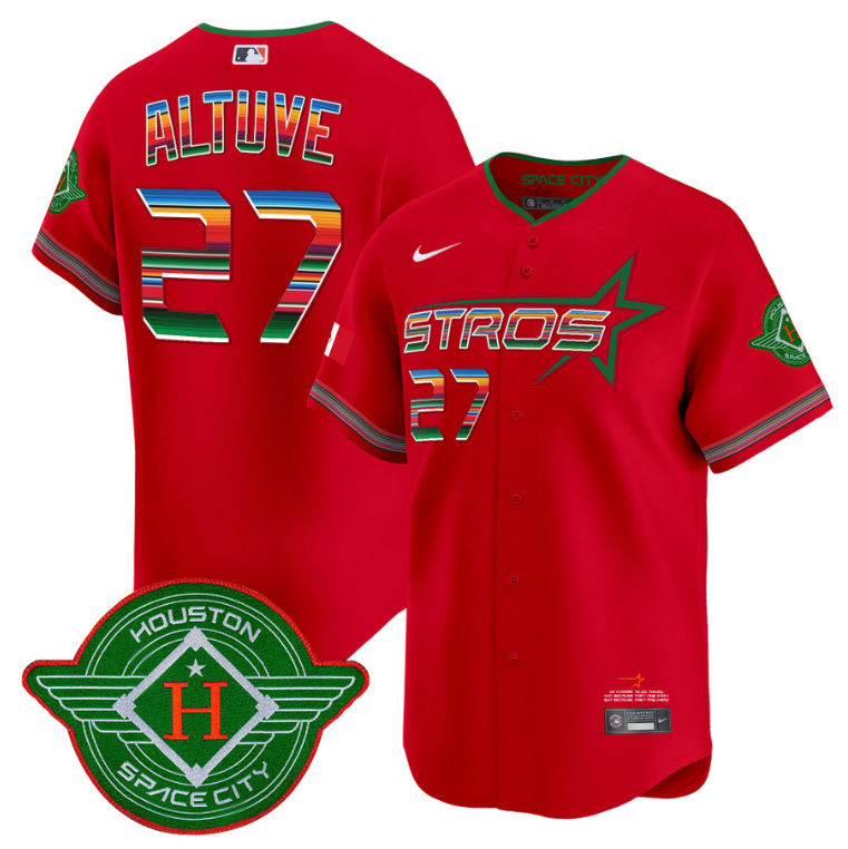 José Altuve Jersey #27 Astros 2025 City Connect Mexico Vapor Premier Limited Stitched Red